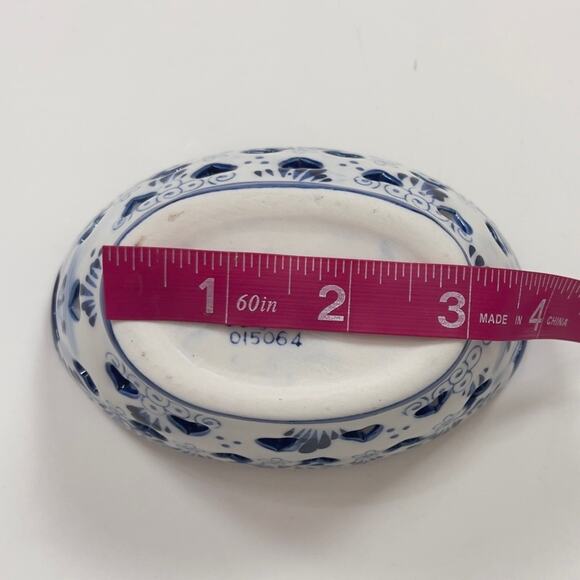 Delft Blue Windmill Trinket Dish - Picture 13 of 16